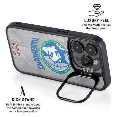 NBA Minnesota Timberwolves Hardwood Classics iPhone 15 Pro Kickstand Case